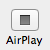 Stop AirPlay playback toolbar button